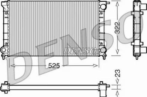 NPS DRM32024 - Радиатор, охлаждение двигателя autospares.lv