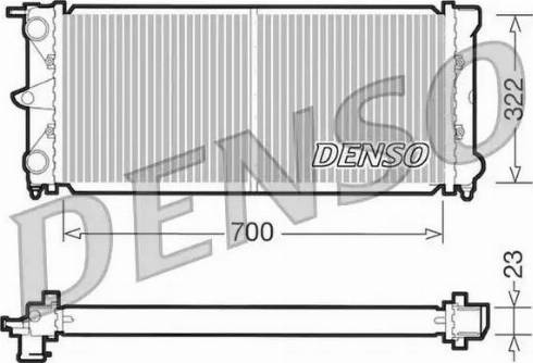 NPS DRM32021 - Радиатор, охлаждение двигателя autospares.lv