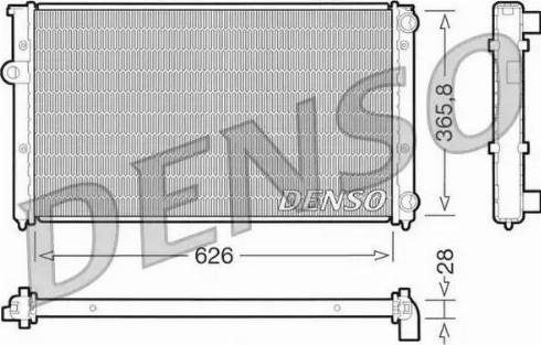 NPS DRM32027 - Радиатор, охлаждение двигателя autospares.lv