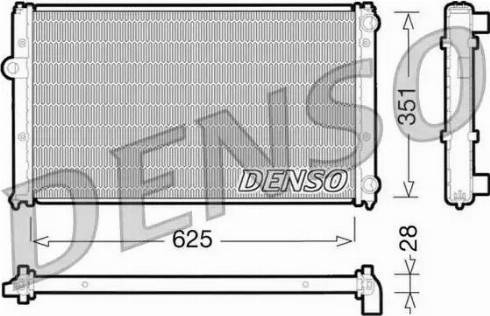 NPS DRM26001 - Радиатор, охлаждение двигателя autospares.lv