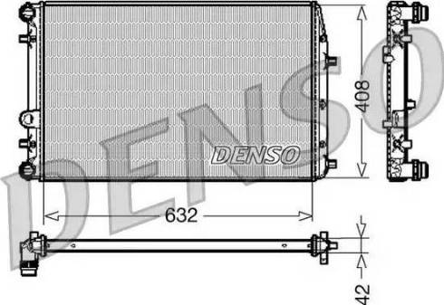 NPS DRM26011 - Радиатор, охлаждение двигателя autospares.lv