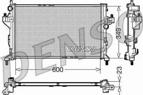 NPS DRM20045 - Радиатор, охлаждение двигателя autospares.lv