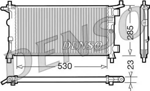 NPS DRM20041 - Радиатор, охлаждение двигателя autospares.lv