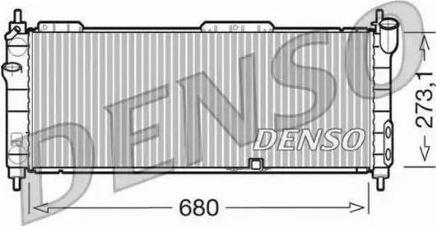 NPS DRM20042 - Радиатор, охлаждение двигателя autospares.lv