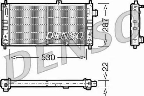 NPS DRM20062 - Радиатор, охлаждение двигателя autospares.lv