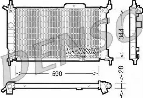 NPS DRM20015 - Радиатор, охлаждение двигателя autospares.lv