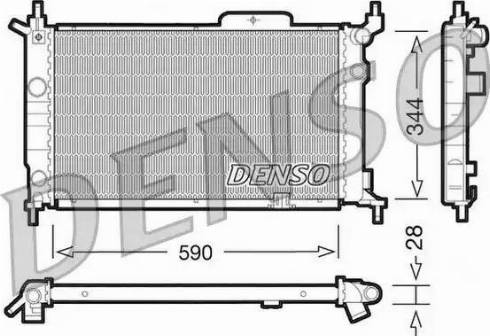 NPS DRM20015 - Радиатор, охлаждение двигателя autospares.lv