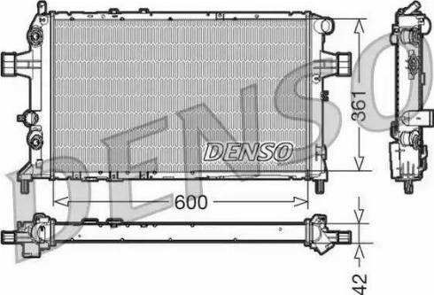 NPS DRM20016 - Радиатор, охлаждение двигателя autospares.lv