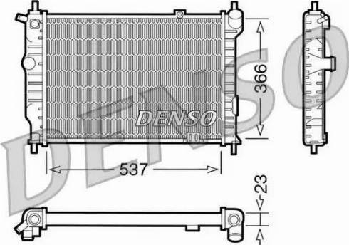 NPS DRM20011 - Радиатор, охлаждение двигателя autospares.lv