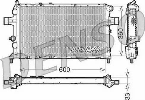 NPS DRM20018 - Радиатор, охлаждение двигателя autospares.lv