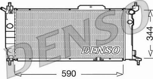 NPS DRM20013 - Радиатор, охлаждение двигателя autospares.lv