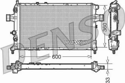 NPS DRM20017 - Радиатор, охлаждение двигателя autospares.lv