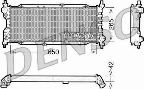 NPS DRM20036 - Радиатор, охлаждение двигателя autospares.lv