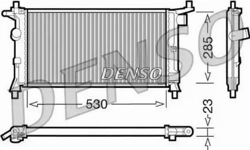 NPS DRM20037 - Радиатор, охлаждение двигателя autospares.lv