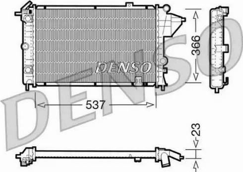 NPS DRM20024 - Радиатор, охлаждение двигателя autospares.lv