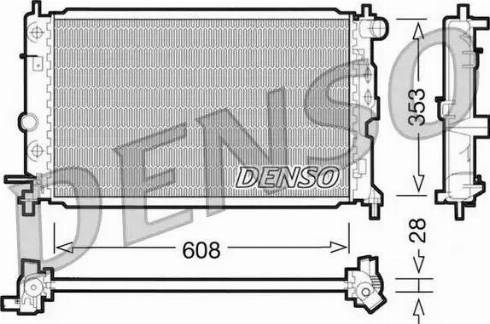 NPS DRM20026 - Радиатор, охлаждение двигателя autospares.lv