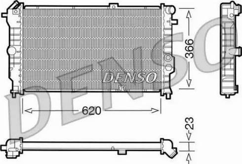 NPS DRM20020 - Радиатор, охлаждение двигателя autospares.lv