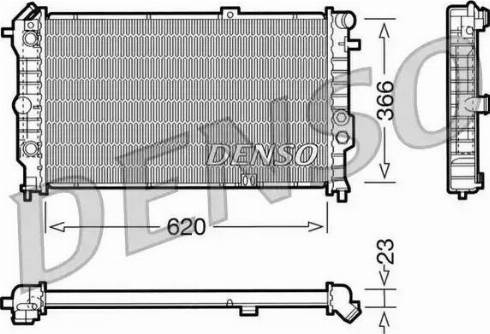 NPS DRM20022 - Радиатор, охлаждение двигателя autospares.lv