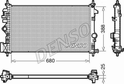 NPS DRM20109 - Радиатор, охлаждение двигателя autospares.lv