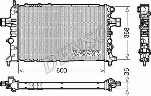 NPS DRM20112 - Радиатор, охлаждение двигателя autospares.lv