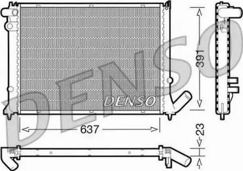 NPS DRM21050 - Радиатор, охлаждение двигателя autospares.lv