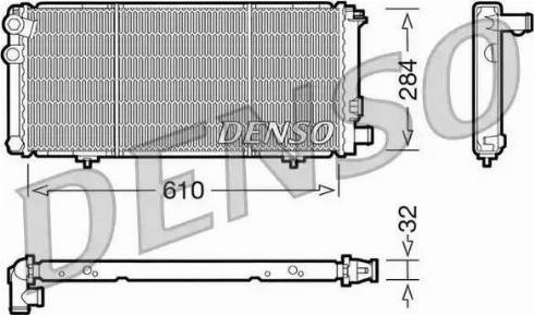 NPS DRM21010 - Радиатор, охлаждение двигателя autospares.lv