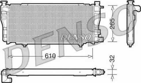 NPS DRM21012 - Радиатор, охлаждение двигателя autospares.lv