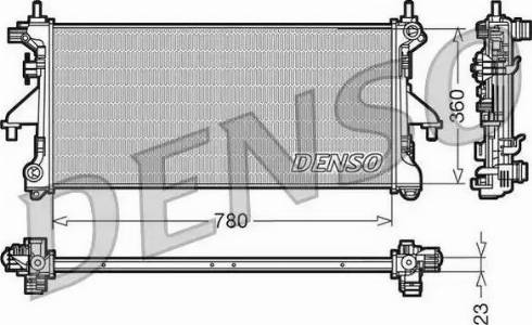 NPS DRM21100 - Радиатор, охлаждение двигателя autospares.lv