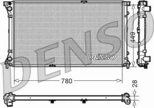 NPS DRM23098 - Радиатор, охлаждение двигателя autospares.lv