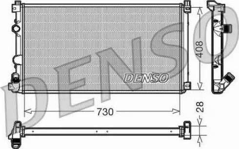 NPS DRM23092 - Радиатор, охлаждение двигателя autospares.lv