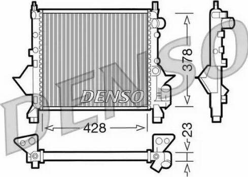 NPS DRM23080 - Радиатор, охлаждение двигателя autospares.lv