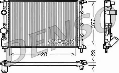 NPS DRM23032 - Радиатор, охлаждение двигателя autospares.lv