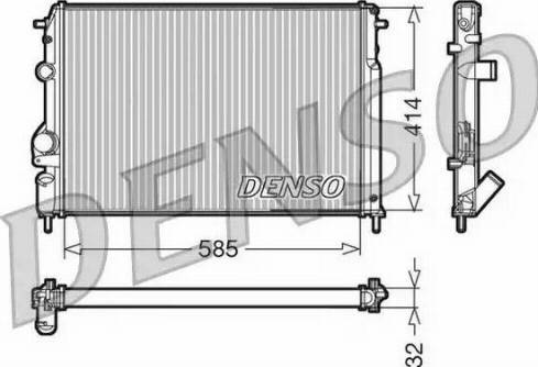 NPS DRM23110 - Радиатор, охлаждение двигателя autospares.lv