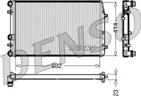 NPS DRM27005 - Радиатор, охлаждение двигателя autospares.lv