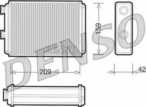 NPS DRR09070 - Теплообменник, отопление салона autospares.lv