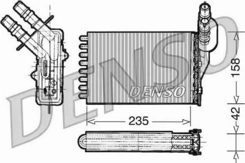 NPS DRR23001 - Теплообменник, отопление салона autospares.lv