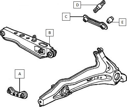 NPS H421A26 - Рычаг подвески колеса autospares.lv