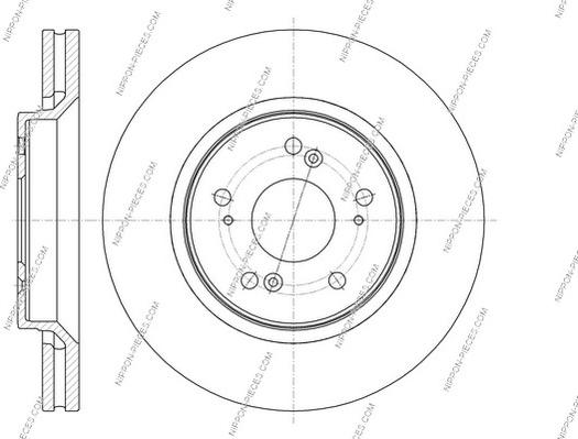 NPS H330A44 - Тормозной диск autospares.lv