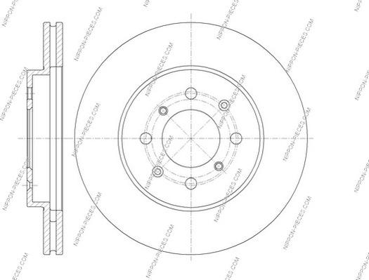 NPS H330A57 - Тормозной диск autospares.lv