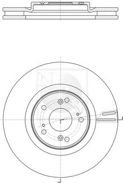 NPS H330A63 - Тормозной диск autospares.lv