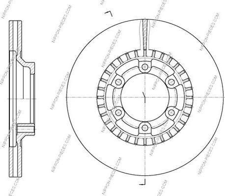 NPS H330I05 - Тормозной диск autospares.lv