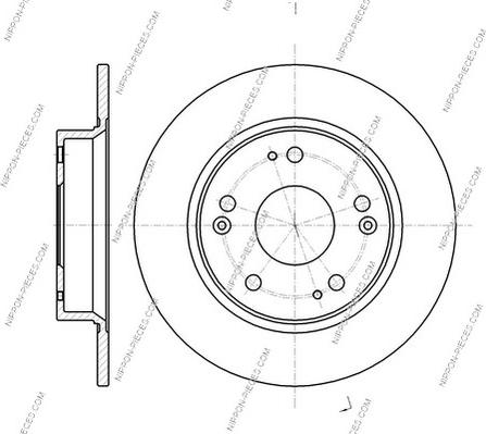 NPS H331A47 - Тормозной диск autospares.lv