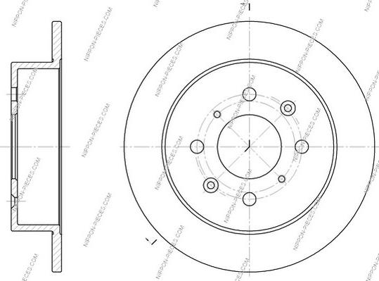 NPS H331A09 - Тормозной диск autospares.lv