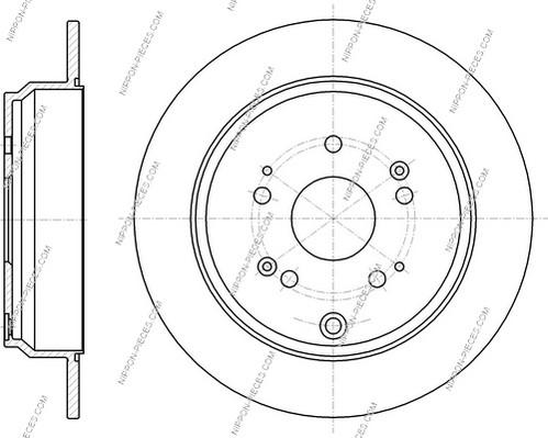 NPS H331A30 - Тормозной диск autospares.lv