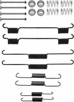 NPS K351A02 - Комплектующие, барабанный тормозной механизм autospares.lv