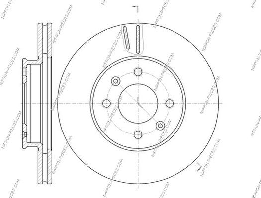 NPS K330A22 - Тормозной диск autospares.lv