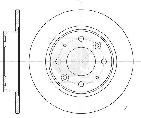 NPS K331A01 - Тормозной диск autospares.lv