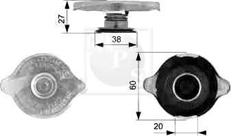 NPS M155I01 - Крышка горловины радиатора autospares.lv