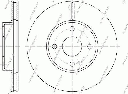 NPS M330A64 - Тормозной диск autospares.lv