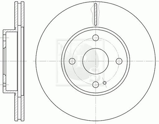 NPS M330A64 - Тормозной диск autospares.lv